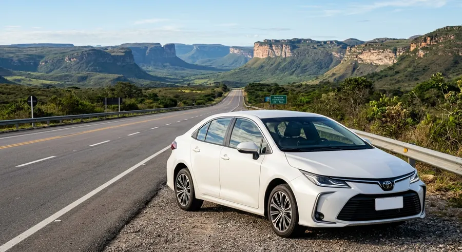 Toyota Corolla Sedan - Veículo da Fos Taxi para transfers na Chapada Diamantina
